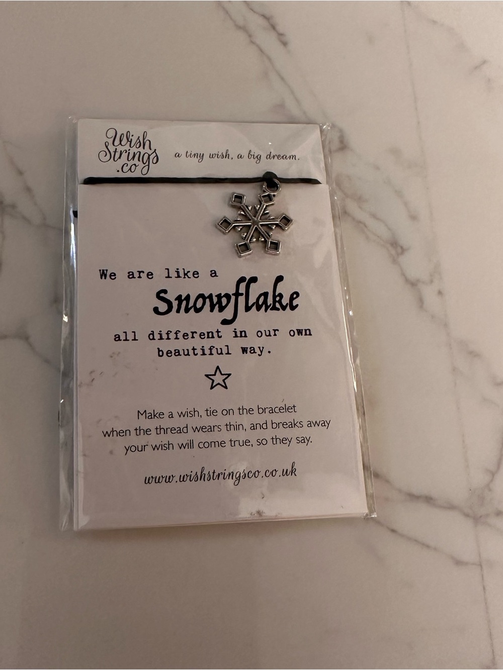 Snowflake Charm Bracelet - Silver